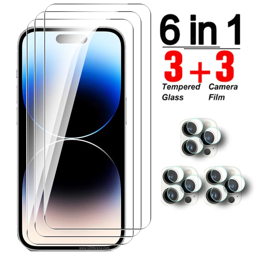 6in1 For Iphone 14 Pro Max Tempered Glass Protective Film For iPhone14