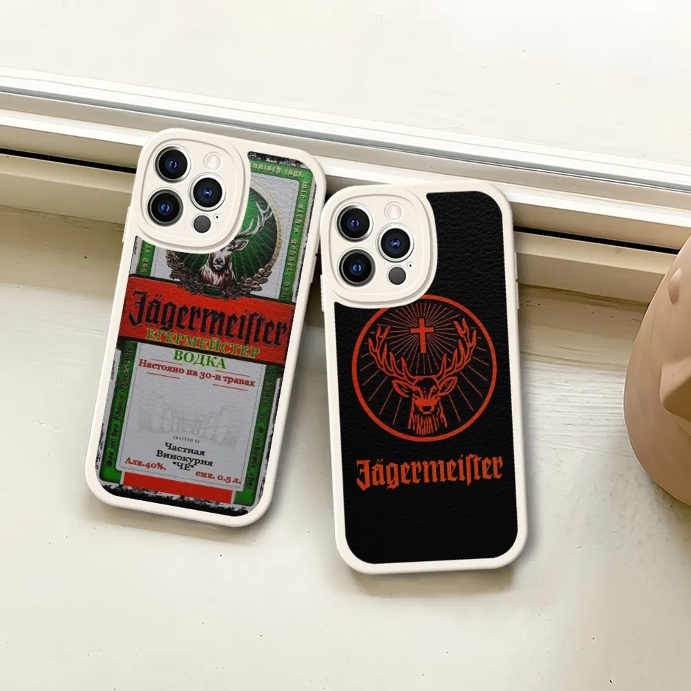 Jagermeister Logo Phone Case White Soft Silicone For Iphone 11 13 15 14 12 Pro Max Mini X Xr 8 Plus Se2020 Leather Cover