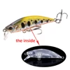 5Pcs 5.8cm 5.1g Pesca Jerkbait Lure Sinking Minnow Fishing Lures Hard Bait Black Minnow Wobbler Fishing Tackle 5