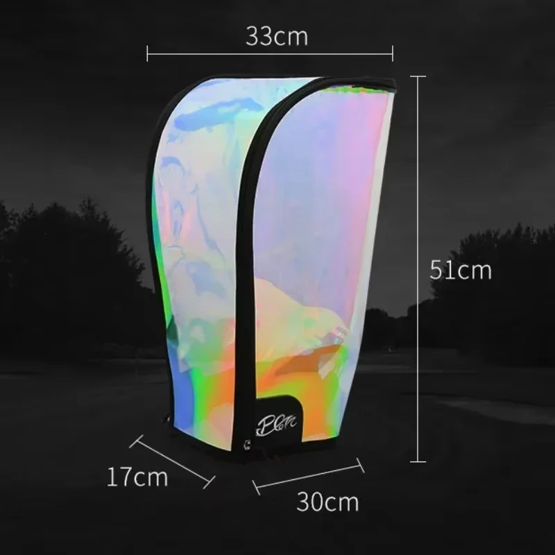PGM Universal Golf Bag Cap Waterproof Dustproof Protect Hat Cover Adjustable Magic Stick Laser Colorful Transparent QB072