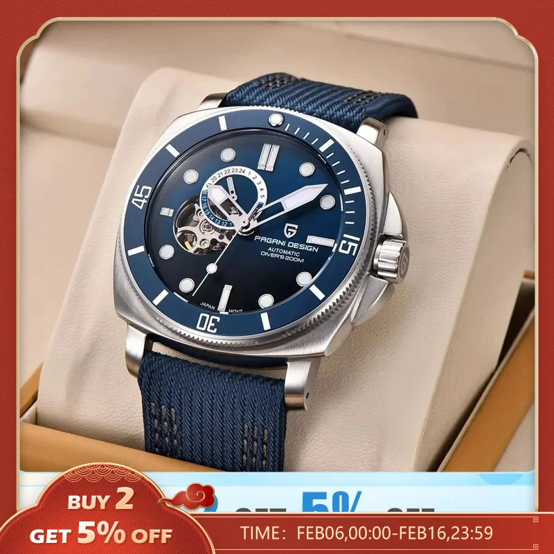 PAGANI DESIGN-reloj ejecutivo de cuarzo para hombre, cronógrafo de lujo, marca superior, VK63, nuevo, 2023