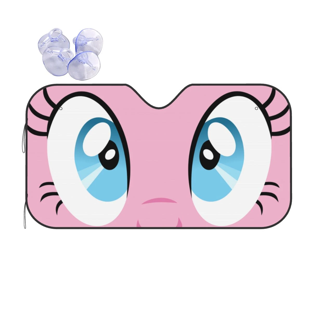 Cartoon Cute Eyes Pink Fashion Windshield Sunshade 76x140cm Aluminium Foil  Car Window Windscreen Cover Sun Shade Protect - Windshield Sunshades -  AliExpress