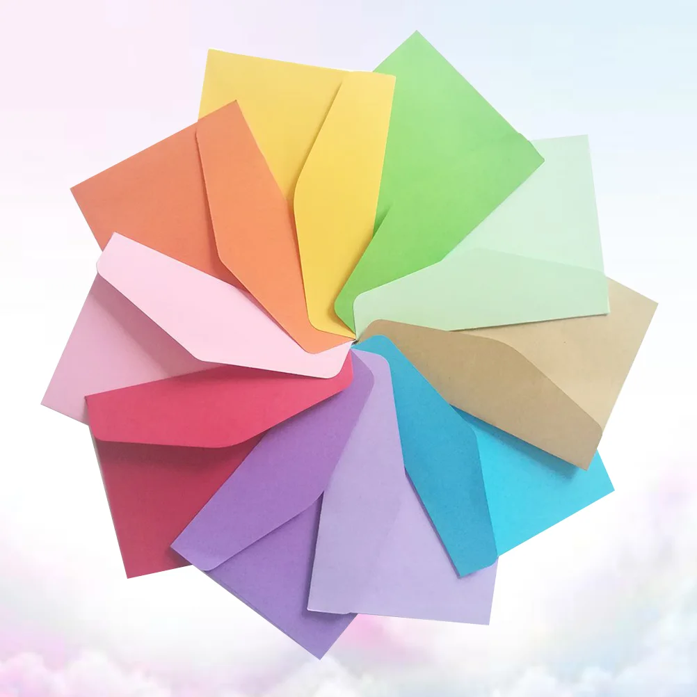 

30pcs Mini Bank Storage Bag Brights Color Membership Cards Envelopes Bag (Random Color)