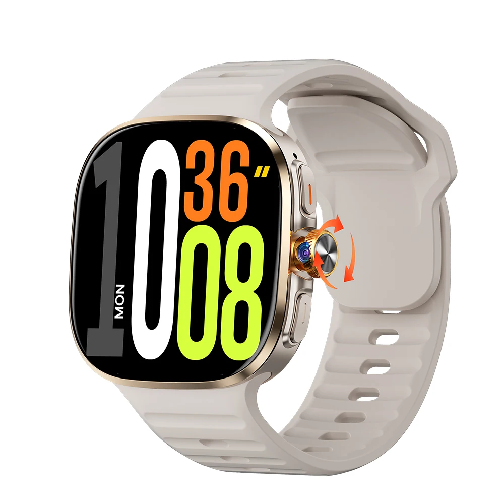 Original M99 Smart Watch Android 4G 5G SIM Card 2.4”AMOLED 190°Rotating Camera