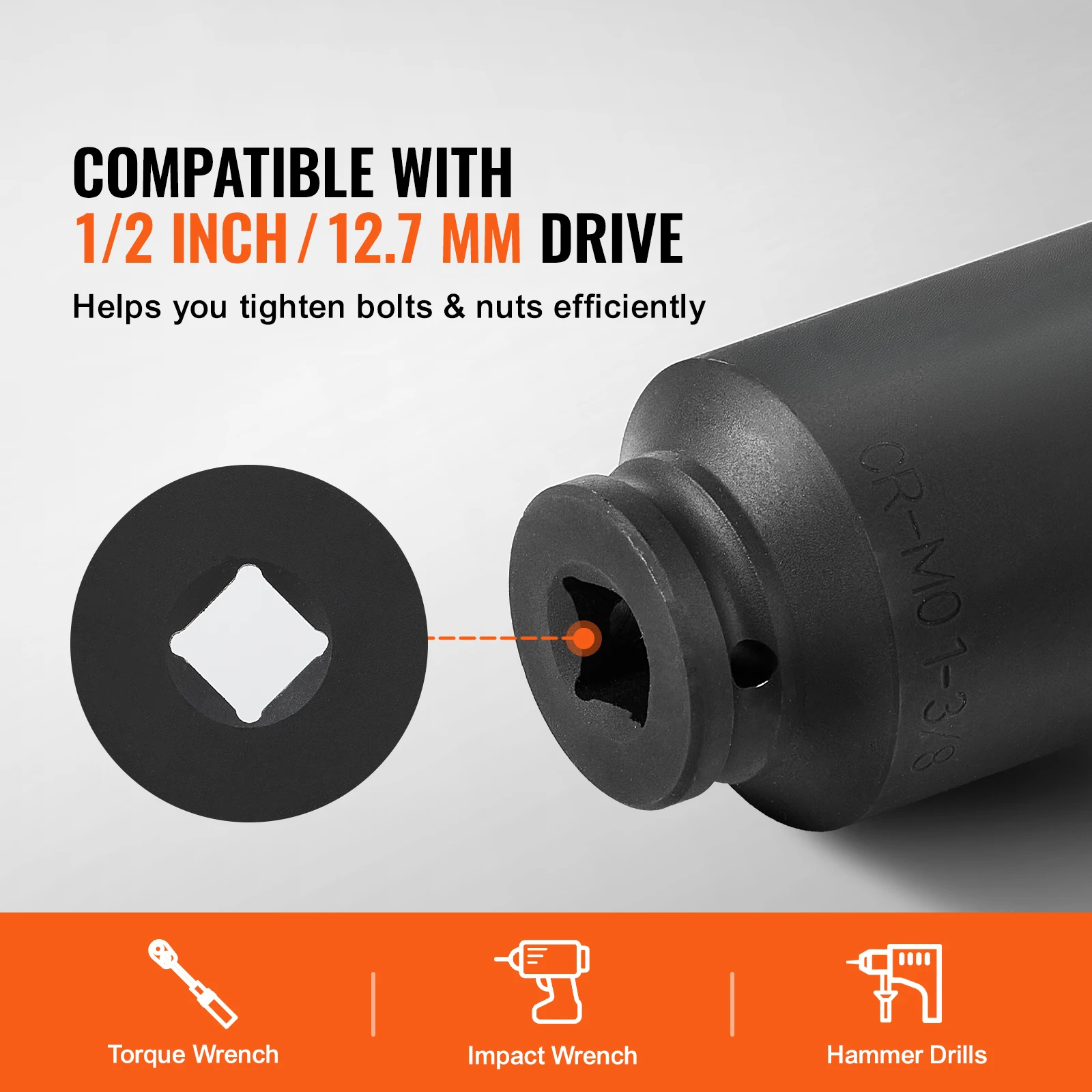 CRMO Steel Axle Nut Socket Set for Vehicle Maintenance