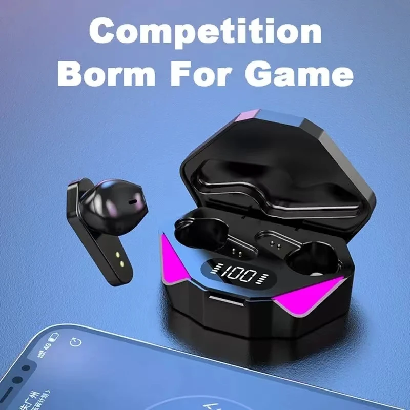 TWS Wireless Bluetooth Headset LED Display Gamer Earbuds