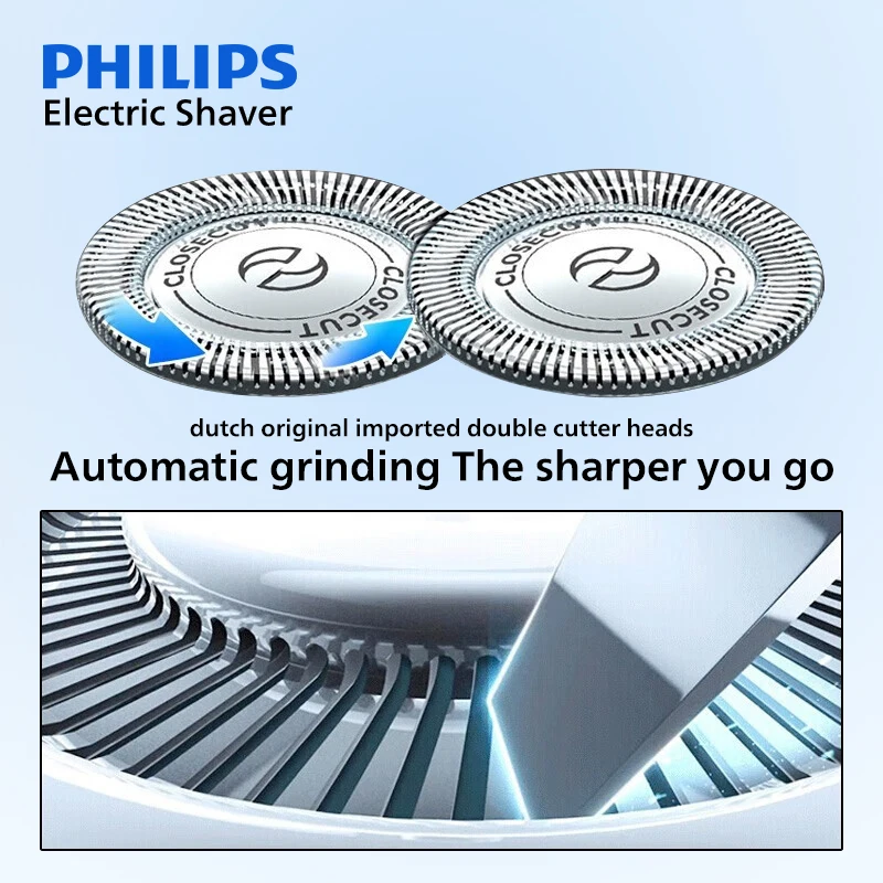 PHILIPS PQ206 Electric Shaver Fast Dry Shaving Double Blade Floating Head Beard Trimmer Men's Shaver Electric Razors Machine electric razor electric shaver