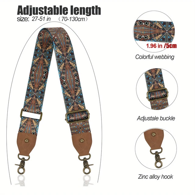 Ethnic Embroidery Wide Purse Straps For Women Crossbody Bags Replacement  Guitar Strap For Cross Body Shoulder Bag - AliExpress