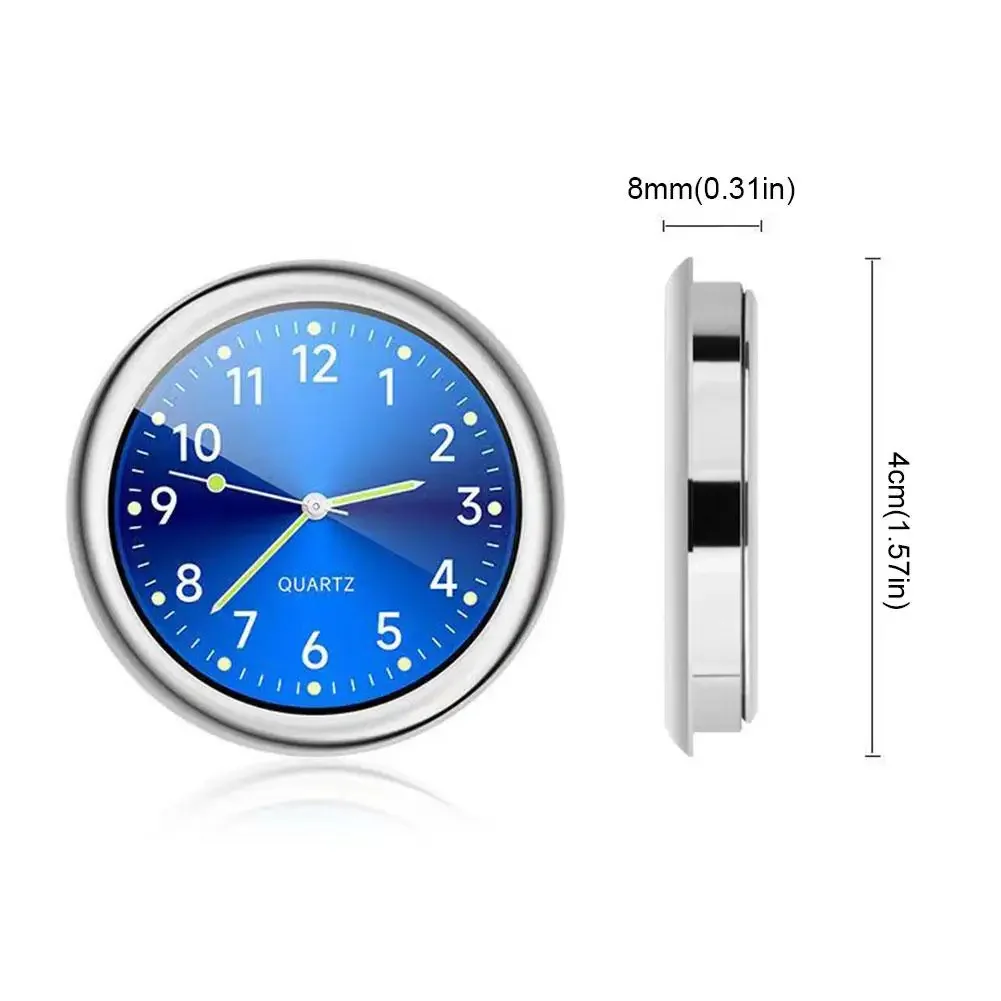 Car Clock Mini Watch Car Quartz Clock Mini Electronic Clock Waterproof Bicycle Motorcycle Watch Auto Car Dashboard In