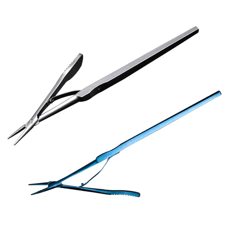 

Medical Needle Holder Long and Short Handle Needle Holder Ophthalmic Eye Instrument Stainless Steel/Titanium Alloy 13.5cm