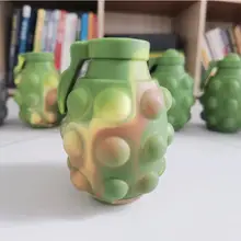 

Pop It Fidget Toy Stylish 3D Grenade Pop Pinch Ball Silicone Push Bubble Balls Antistress Vent Toy for Kids Adults Decompression