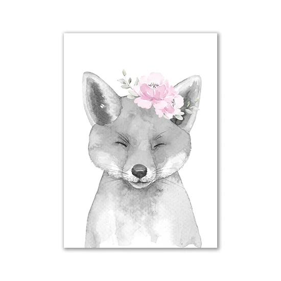 Personalized Animal Nursery Wall Art - Canvas Paintings