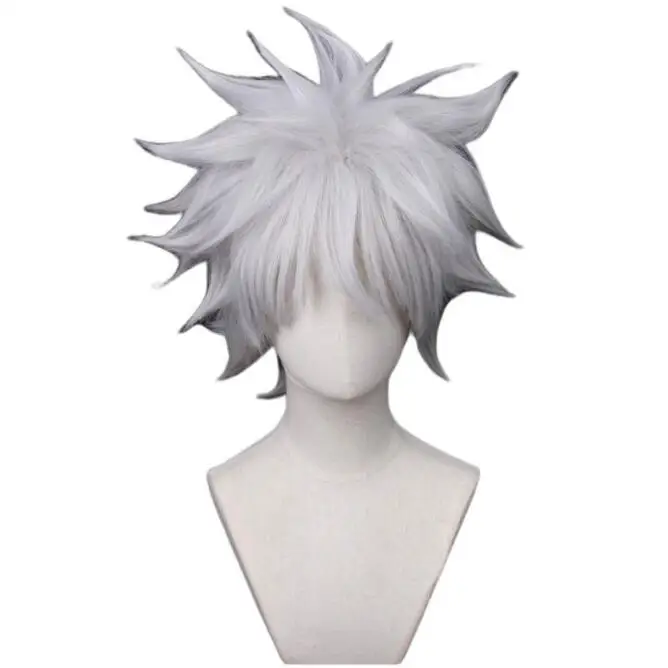 

Cosplay Wig Fiber synthetic wig HUNTER×HUNTER cosplay silvery white short hair