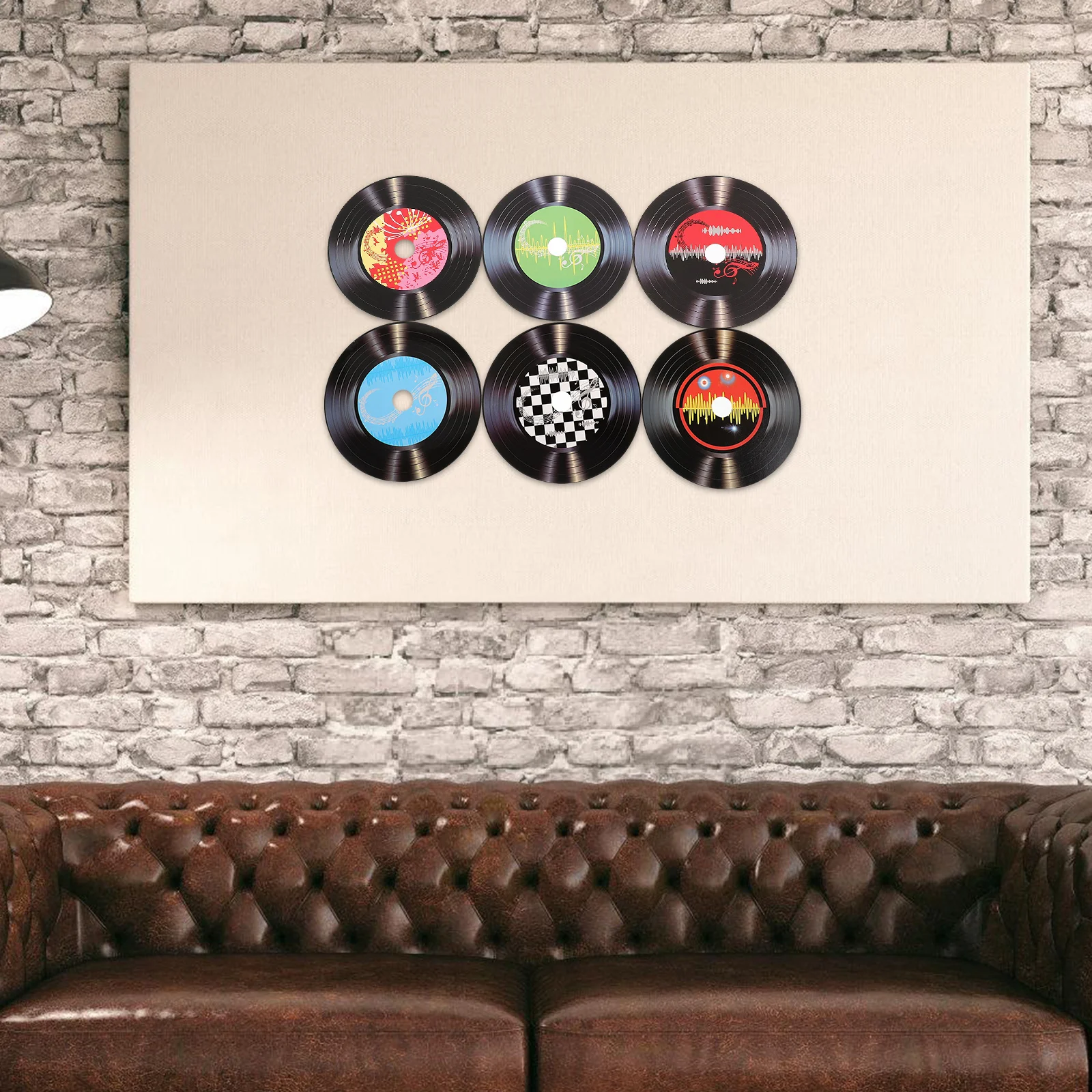 Paper Retro Wall Signs Record Wall Decor For Bar Random Style Bar Coffee Shop Interior CD Old Record Decor