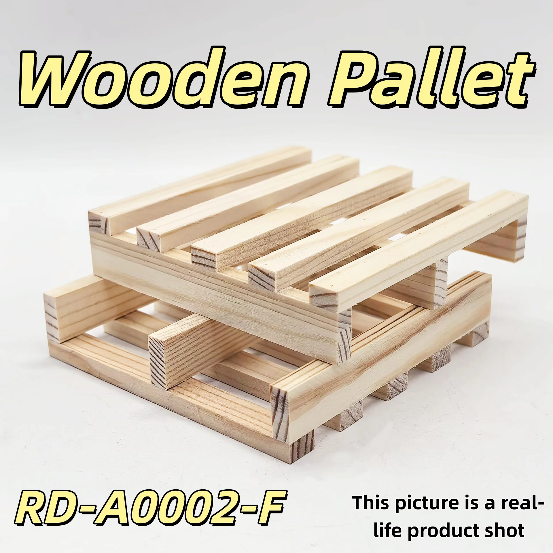 2 Stück LESU Holzpaletten-Zubehör für 1/14 hydraulischen Linder-Gabelstapler für Tamiya ferngesteuerten Traktor-LKW-Anhänger Th16512