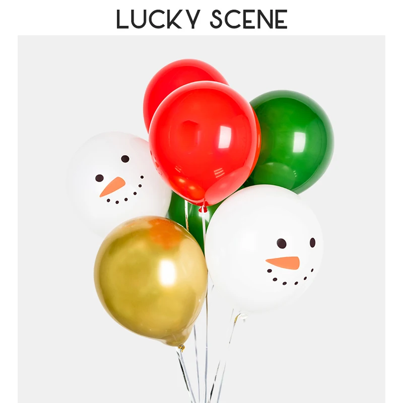 

Christmas Snowman Balloon Set Balloon Bundle Latex Birthday Cartoon Party S01513