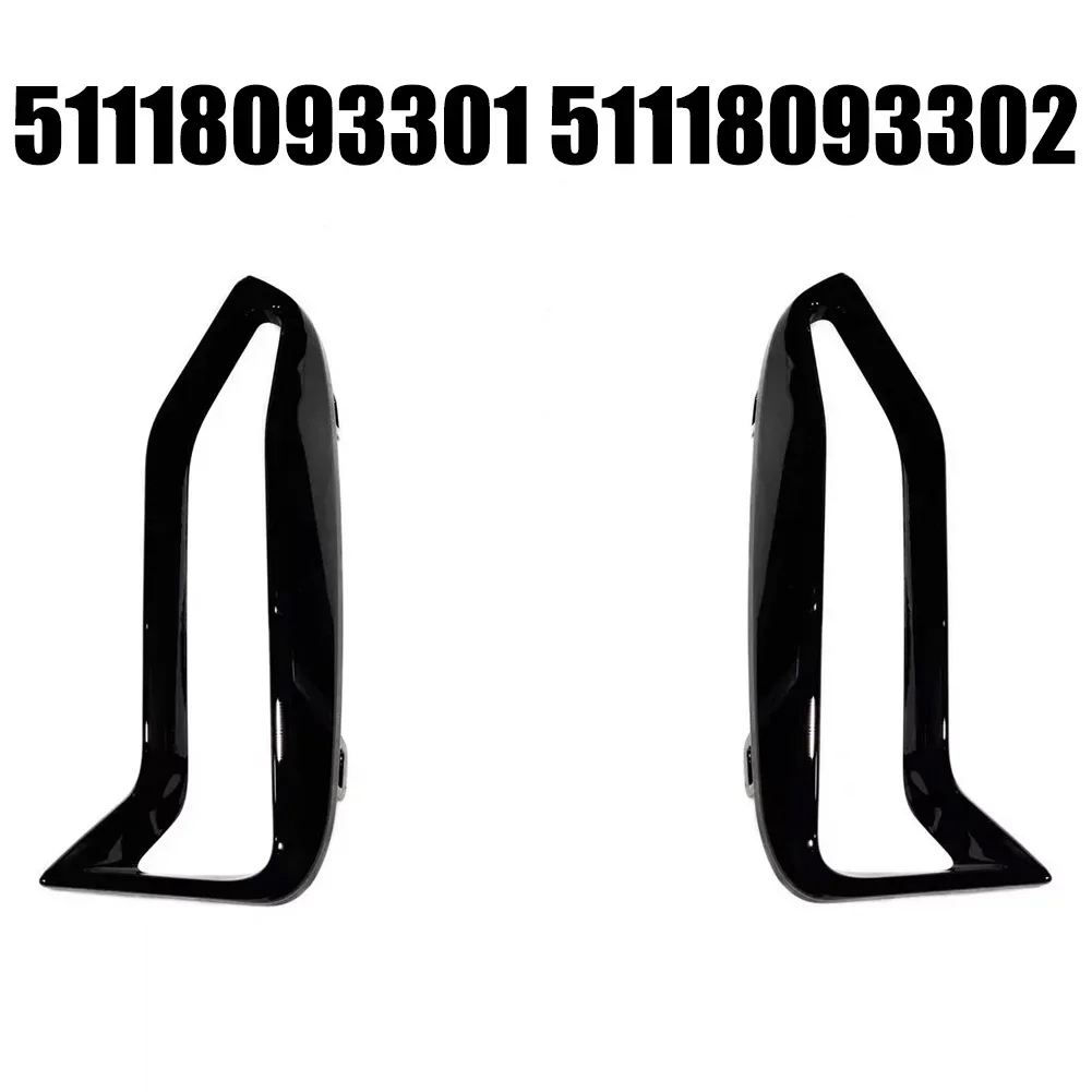 Bumper Grille Trim Strips Black Trim For BMW Front Bumper Trim Vehicle Repair Non-deformation Number 51118093301 Quick To Install