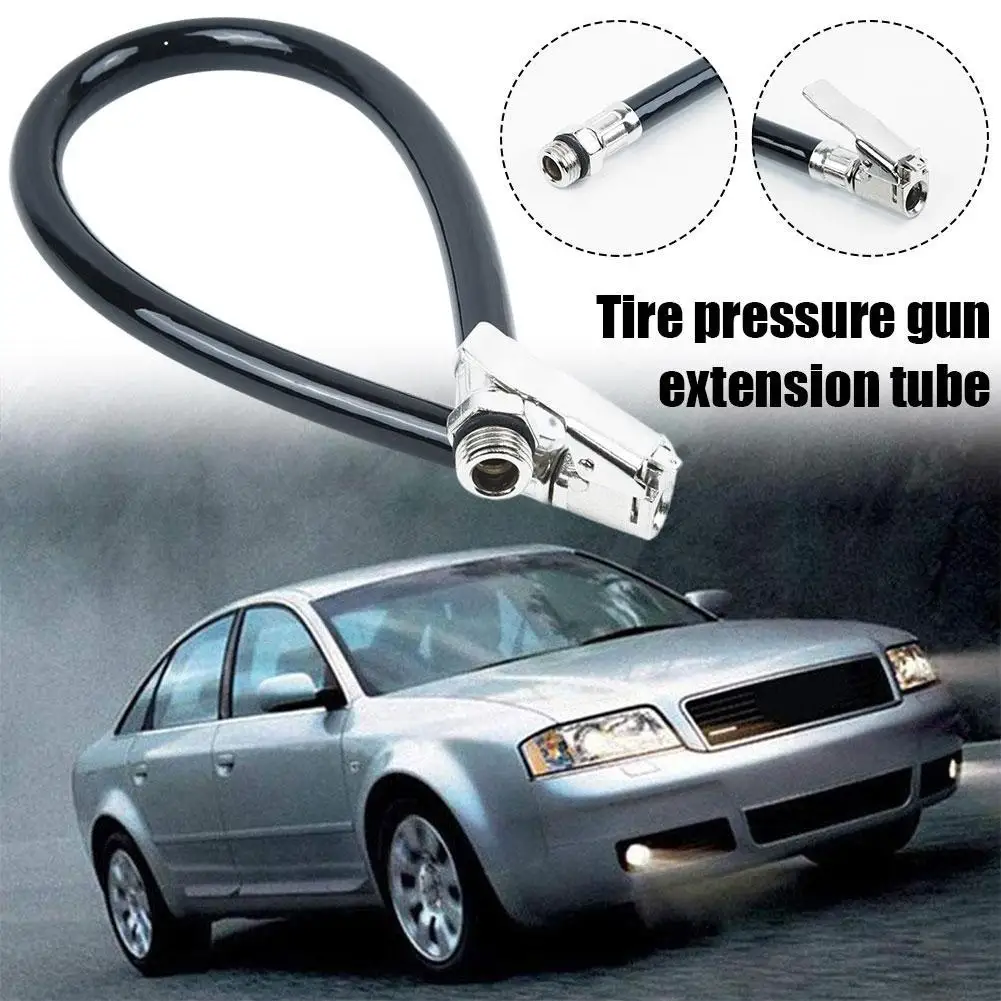 Car Tire Inflator Hose Flexible Tire Pressure Gun Extension Tube For Car For Motorcycle Pump Hose Repair Tools