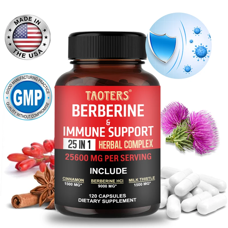 

Berberine 25-in-1 nutritional supplement supports immune system, cardiovascular and gastrointestinal function support