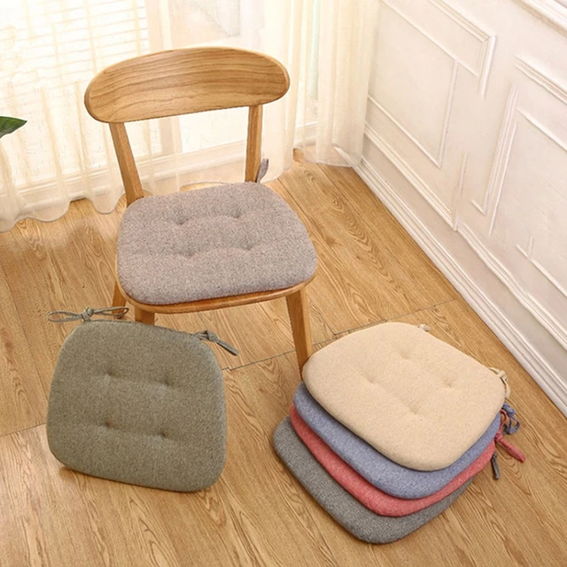 Chair Cushions Memory Foam Chair Pads Soft Seat Cushion Pads Non Slip With  Straps Durable Mats Pads for Lounge/Kitchen/Office - AliExpress