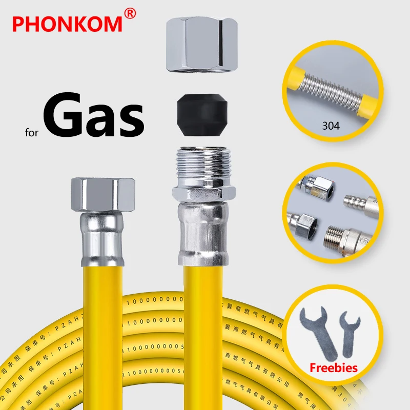 Type Pipe Used Natural Gas Lines 304 Stainless Steel Plumbing Hoses