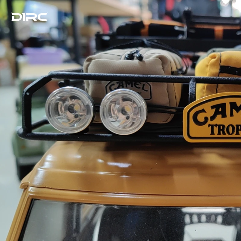 XUNJIAJIE Barre portapacchi in metallo con pannello in fibra di carbonio, 183 x 166 mm, per accessori TRX6 G63 TRX4 G500 1/10 RC Vehicle Scale