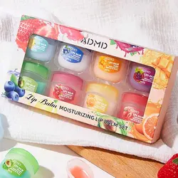 Fruits Lip Balm Collection - Moisturizing & Nourishing Lip Care Set (1 box)