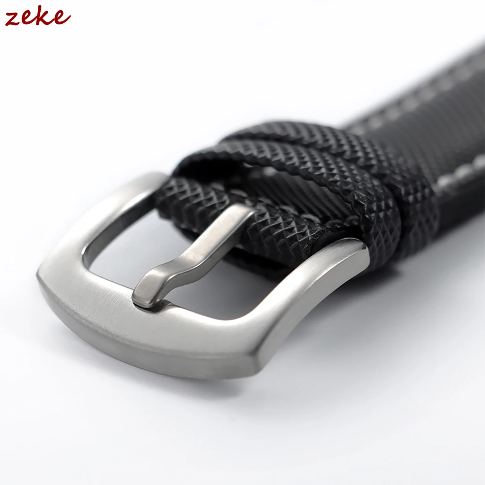 Premium Silicone Waterproof Watch Band with Metal Buckle - Breathable Soft Rubber Strap Replacement