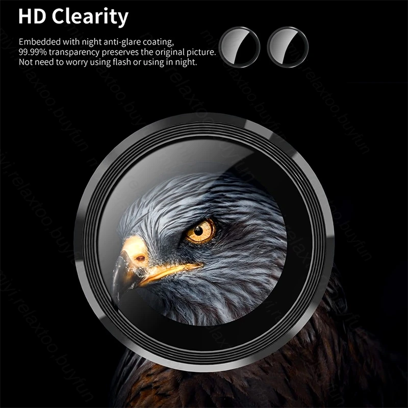 Aluminum Alloy Ring Camera Protector Case with Metal Lens Glass
