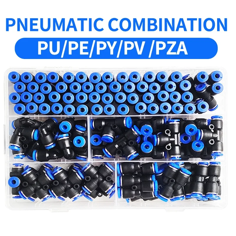 박스형 공압 커넥터 키트, PU-4, PE-4, PZA-4, PY-4, PV-4, PG..