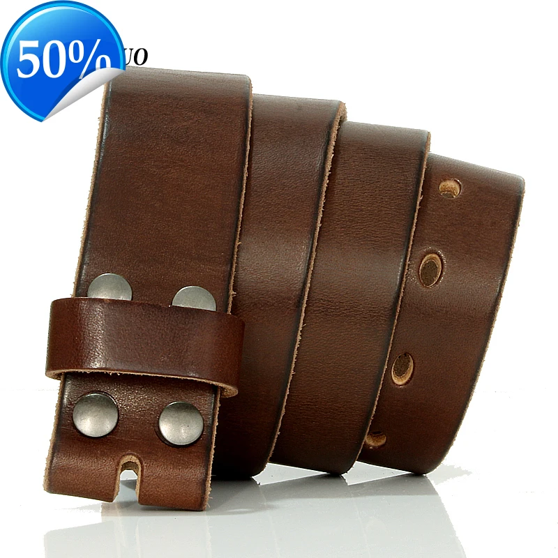 

GFOHUO 3.8cm width Designers Luxury Brand Belts for Mens High Quality Pin Buckle Male Strap Genuine Leather Waistband,No Buckle