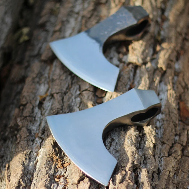 Highcarbon Steel Forging Axe Head Only Survival Chopping Wood Trees Axe Head Woodworking Splitting Firewood Ax Heads Hand Tools