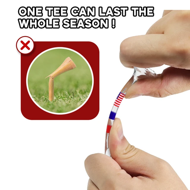 50PCS table Golf Tees Reduce Friction and Side Spin Transparent Golf Ball Holder Reusable Anti-Slip Big Cup for Golf Activities 3