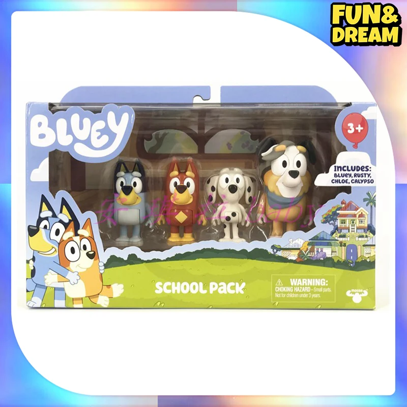 Bluey Action Figure Creative Cartoon Anime Figures Model Statue Collectible Doll Ornament Desk Decoration  Birthday Gift Toys 5