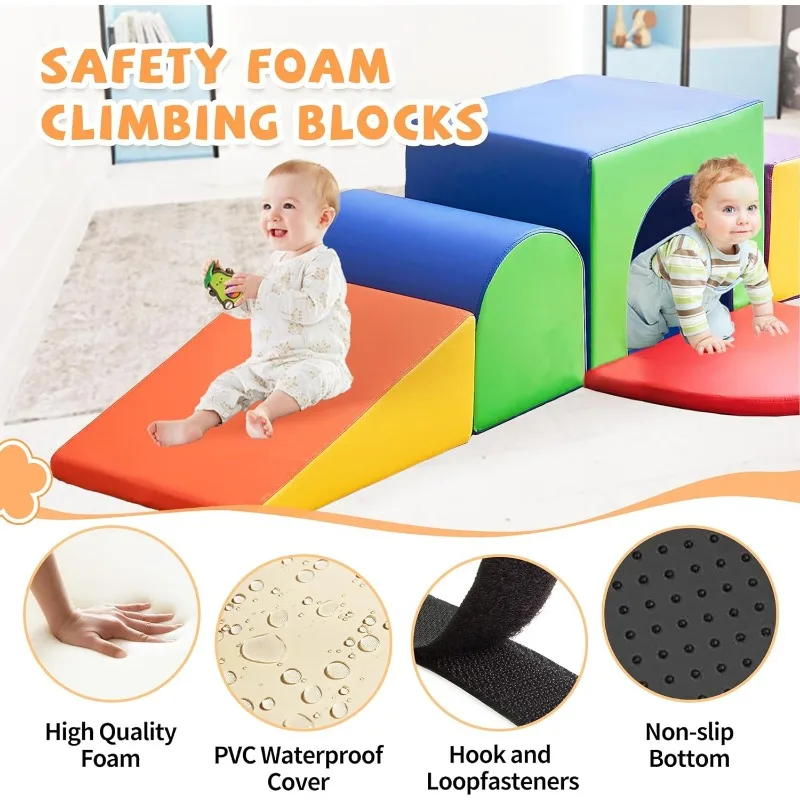 Montessori Toys For Year Old Garvee Foam Climbing Blocks For