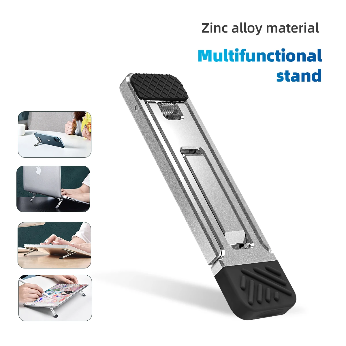 

Multifunctional Phone Laptop Stand Laptop Cooling Pad For MacBook Small Invisible Cooler Footpad Anti-Slip Notebook Tablet Stand