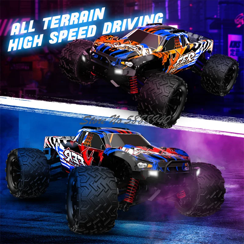 50KM/H Off Road High-Speed Remote Control Truck Vehicle 1:16 Scale 2.4G 4WD Waterproof All Terrain Drift RC Truck Car Model Toy 6