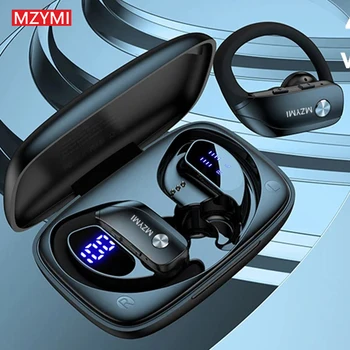 MZYMI Earhooks Bluetooth Headphones T16 Sport Earphones Hifi Stereo Sound Wireless Earbuds Over-Ear Headset Built-in Mic 1