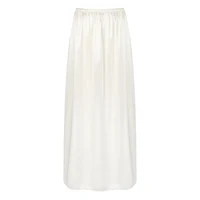 Sous-jupe lisse pour femmes, ceinture élastique, jupon, jupe intérieure, demi-jupes antidérapantes, jupes en Satin solide pour robe de soirée 4