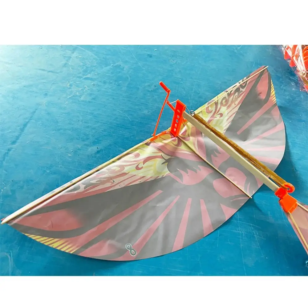 10PCS Outdoor Fun Plastic Flying Birds Toy Random Color Rubber Band Powered Flying Birds Kite Funny Kids Toy Outdoor 3