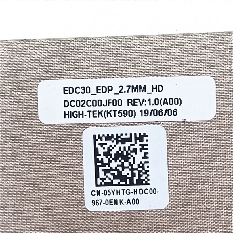 New Original Laptop LCD EDP HD FHD Cable For Dell Latitude 7300 E7300 EDC30 2.7MM DC02C00JF00 5YHTG 05YHTG