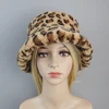 New Fake Rabbit Fur Hats Super Soft Women Winter Hat Cotton Lining Warm Russian Ski Beanies Plush Solid Color Fashion Casual Cap 3