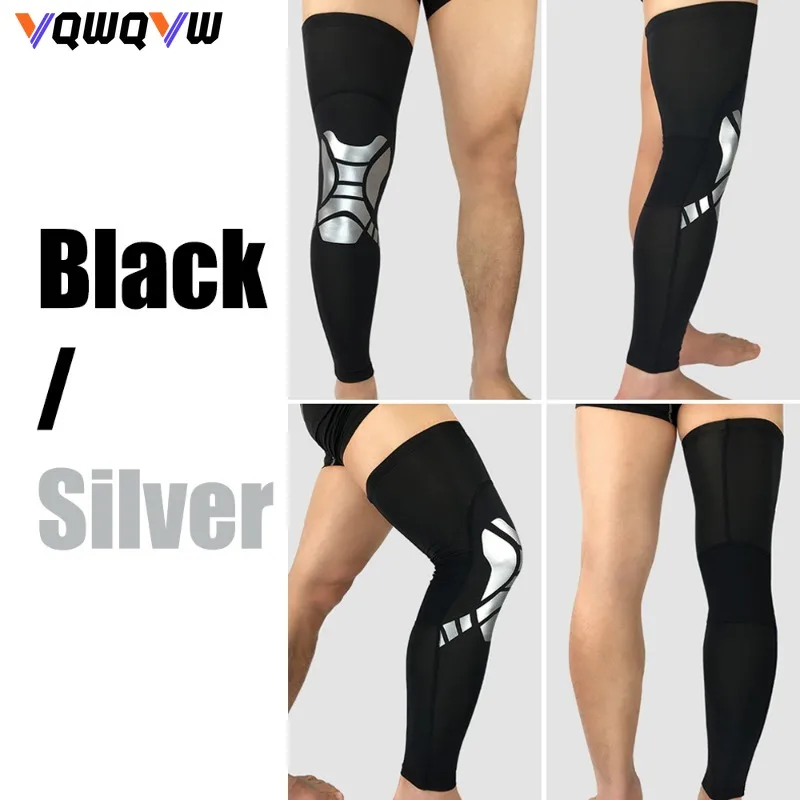 1Pcs Sports Compression UV Long Leg Sleeves for Running Basketball Football Cycling Volleyball Leg Support for Men and Women