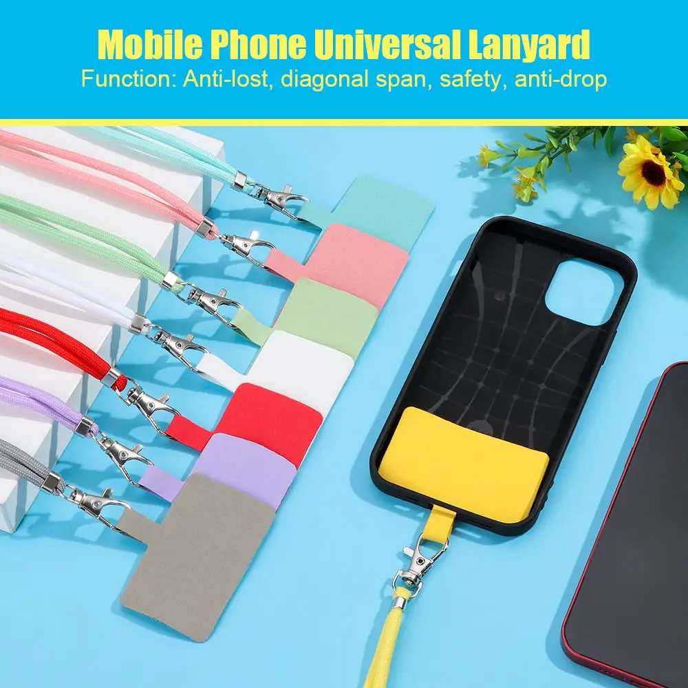 

Detachable Universal Keychain Chain Crossbody Case Straps Phone Lanyard Nylon Strap Neck Cord Patch