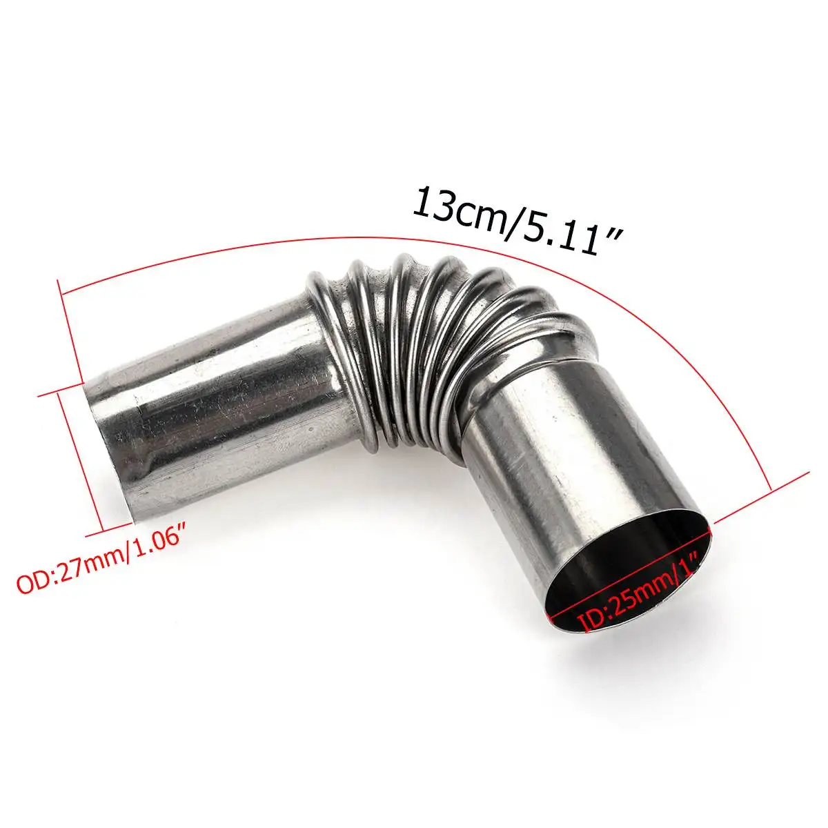Car Heater Exhaust Pipe Tube Elbow Connector For Webasto Eberspacher Truck Van Boat Air Diesel Parking Heater 2pcs 24mm diesel heater exhaust pipe,air diesel heater duct pipe,heater duct connector,air heater exhaust connector,diesel heater