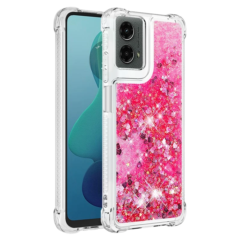 For Motorola Moto G 5G 2024 Cover Glitter Quicksand Dynamic Liquid