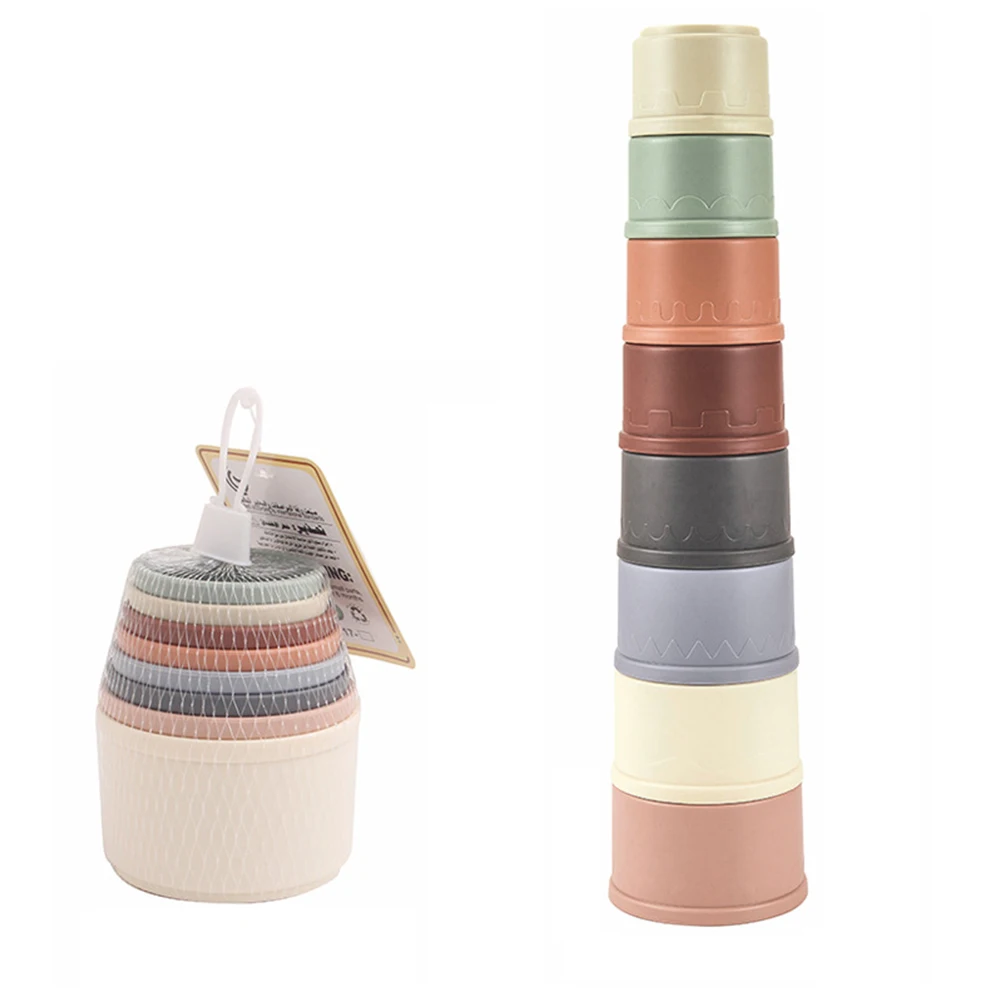 Stacking Cups Toy For Rabbits Multi-colored Reusable Small Animals Puzzle Toys For Hiding Food Playing Small Animals Pet Toys Pet Toys