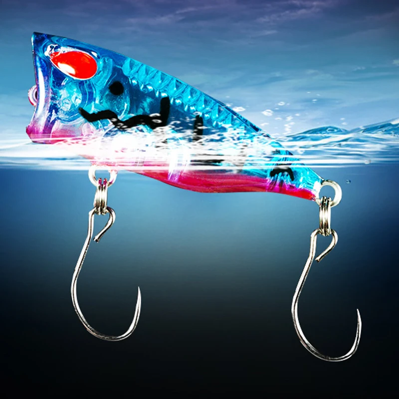 

New 1pcs 4cm 3g mini Popper Hard Bait Minnow Fishing Lure Crankbait Wobbler Tackle Floating Top Water pike Lures