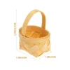 20 Pcs Wood Chip Candy Hamper Mini Basket Fruit Flower Girl Wicker Holder Small Woven Baskets Chocolate Gift Wooden Child 3