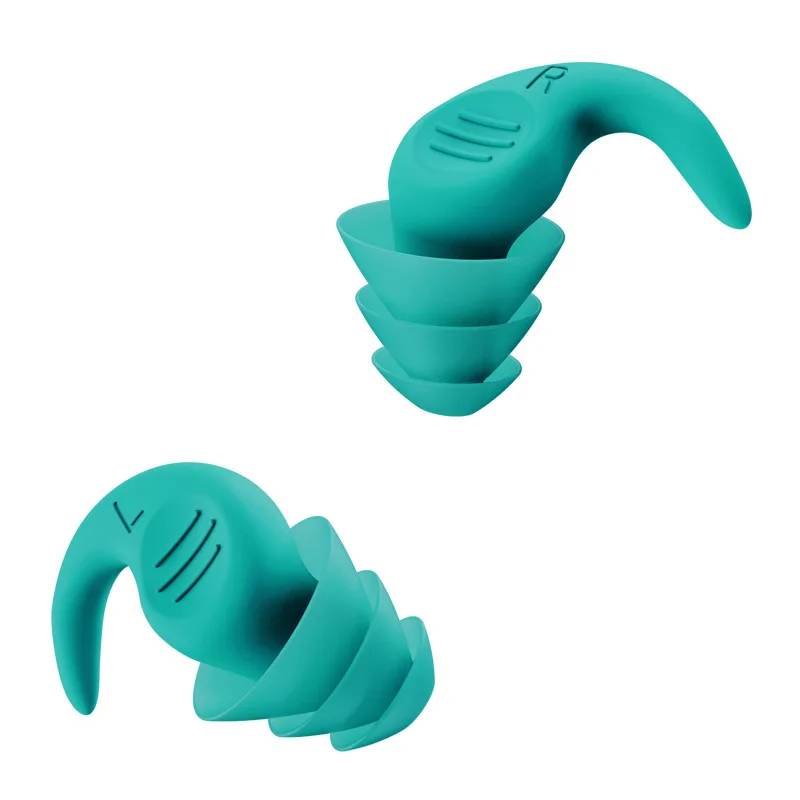 Protetores de Ouvido para Natação, Protetores de Ouvido de Silicone Reutilizáveis e Impermeáveis para Natação, Surf, Snorkeling e Outros Esportes Aquáticos Tamanho L